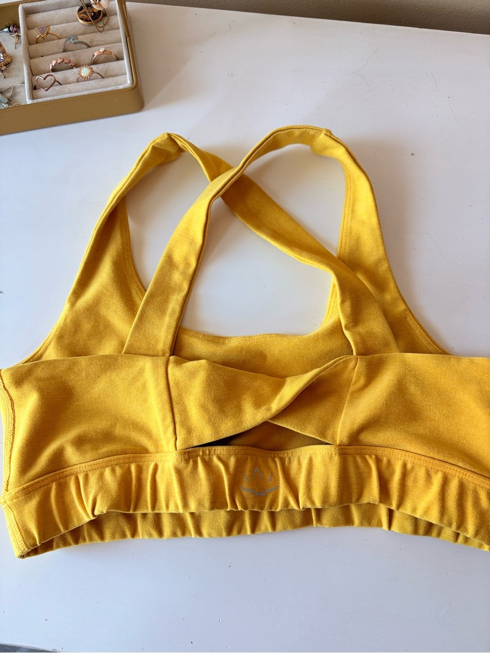 Beyond Yoga twist-back sports bra
